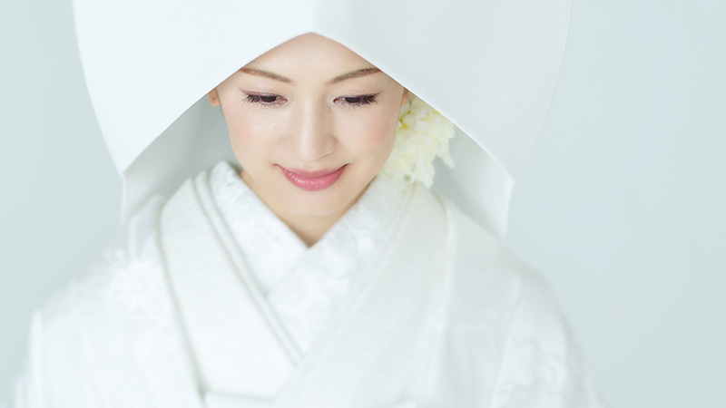 着物が映える和装前撮りのメイク